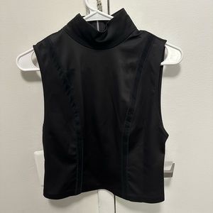 Zara Exposed Zipper Collar Shirt